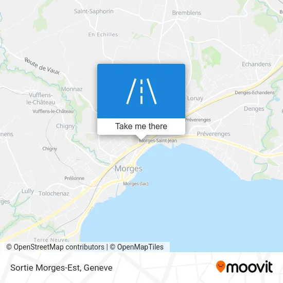 Sortie Morges-Est map
