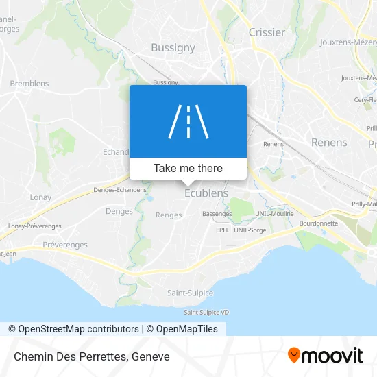 Chemin Des Perrettes map