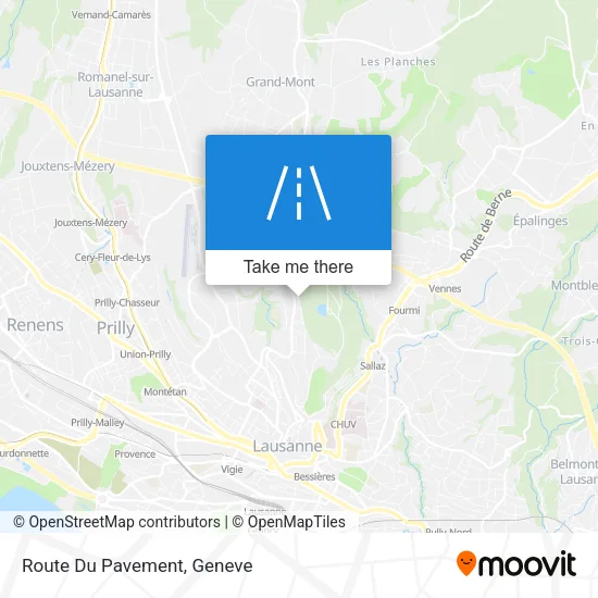 Route Du Pavement map