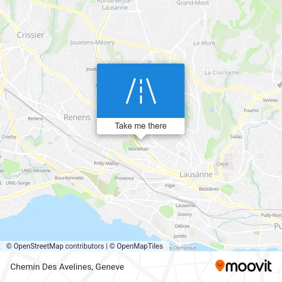 Chemin Des Avelines map
