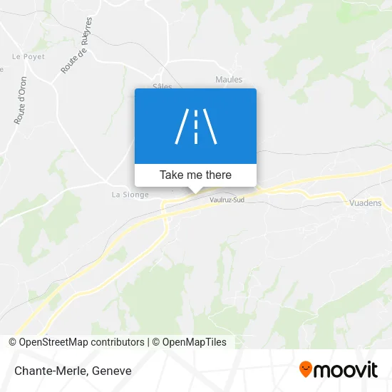 Chante-Merle map