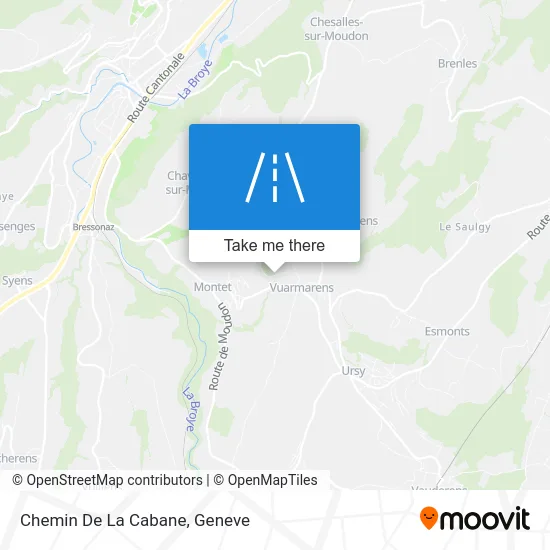 Chemin De La Cabane map