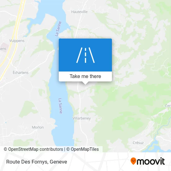 Route Des Fornys map