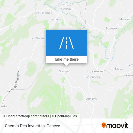 Chemin Des Invuettes map