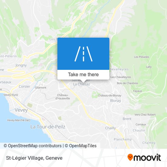 St-Légier Village map
