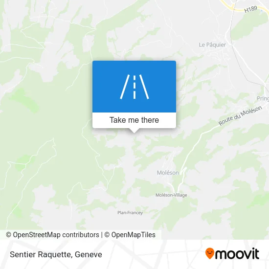 Sentier Raquette map