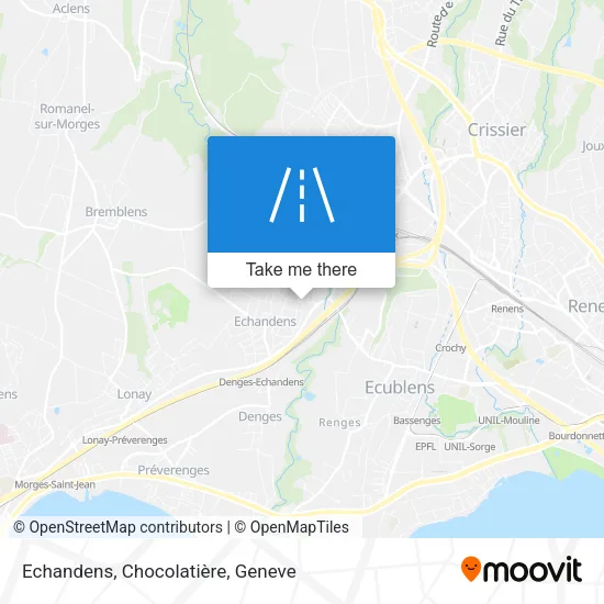 Echandens, Chocolatière map