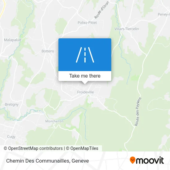 Chemin Des Communailles map