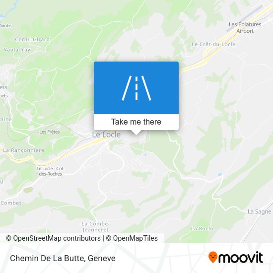 Chemin De La Butte map