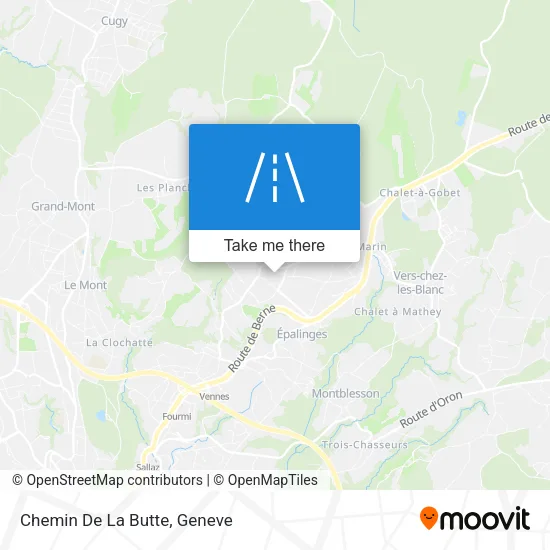 Chemin De La Butte map