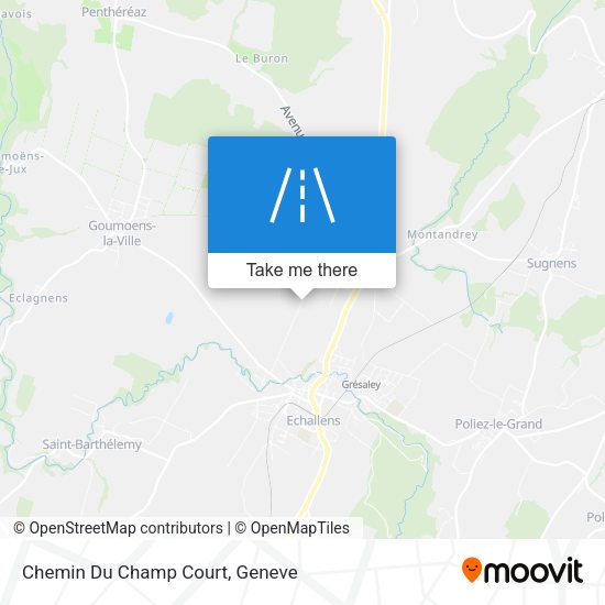 Chemin Du Champ Court map