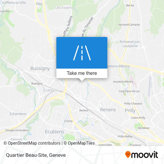Quartier Beau-Site map