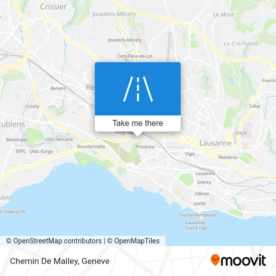Chemin De Malley map