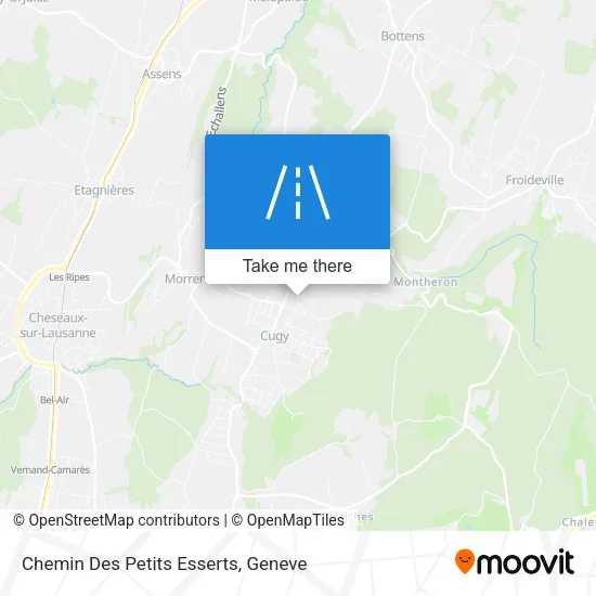 Chemin Des Petits Esserts map