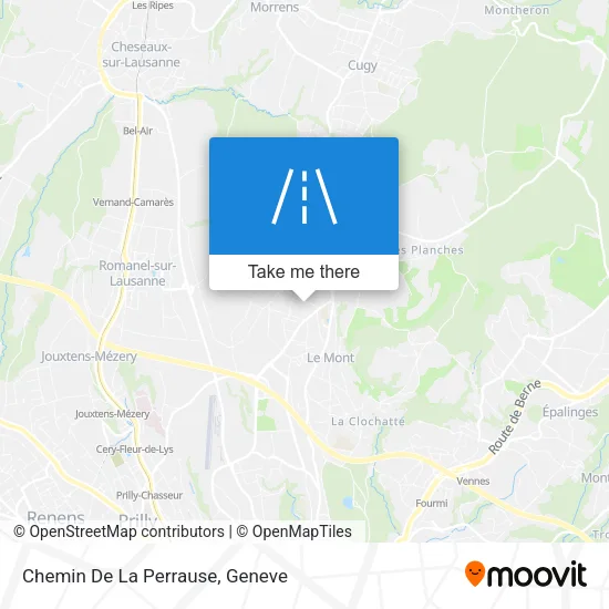 Chemin De La Perrause map