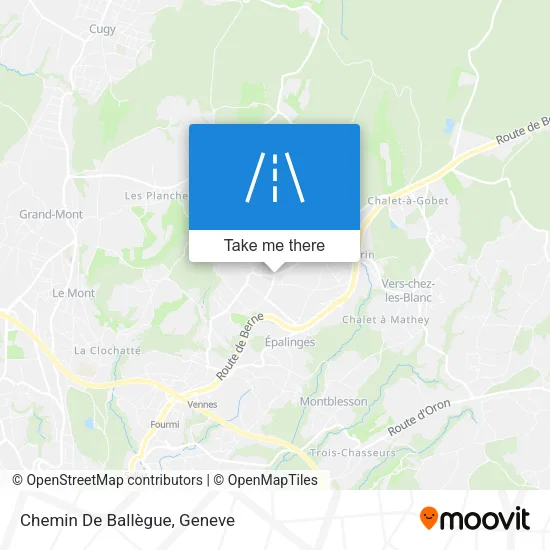 Chemin De Ballègue map