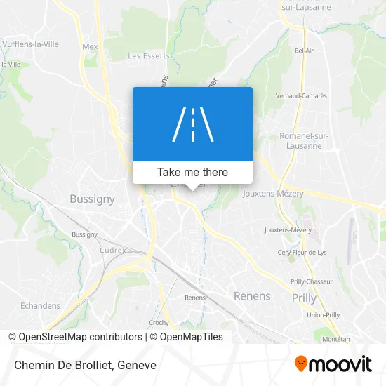 Chemin De Brolliet map