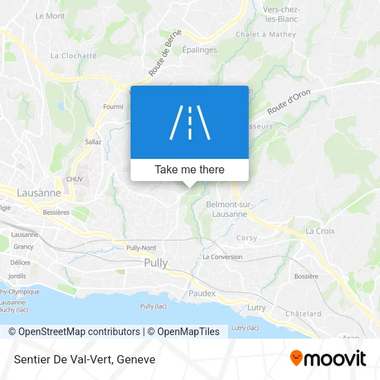 Sentier De Val-Vert map