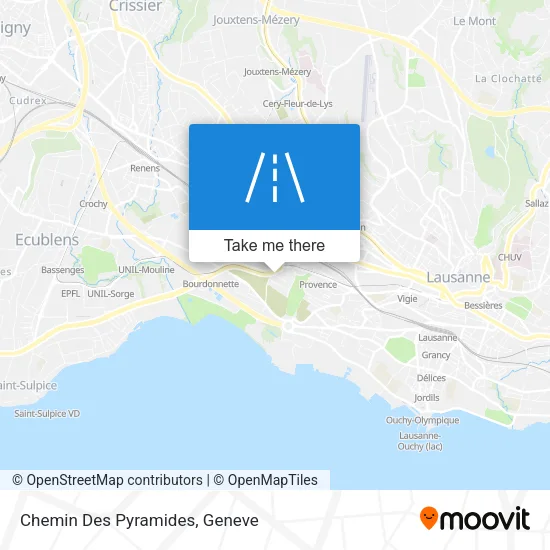 Chemin Des Pyramides map
