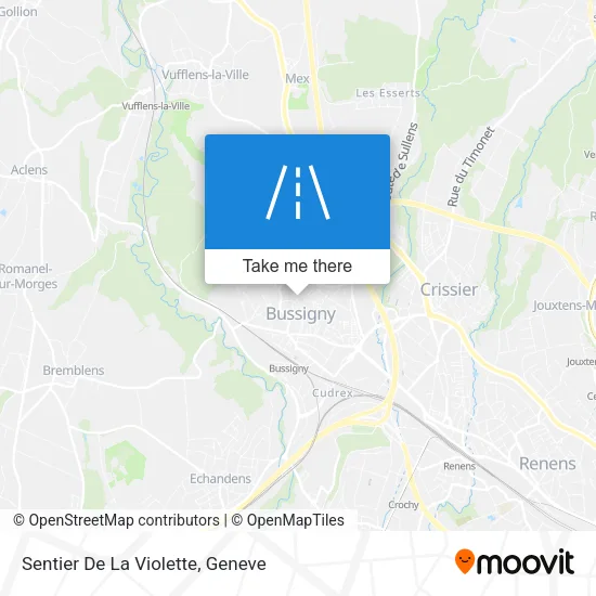 Sentier De La Violette map