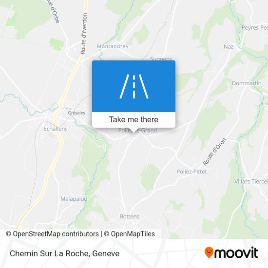Chemin Sur La Roche map