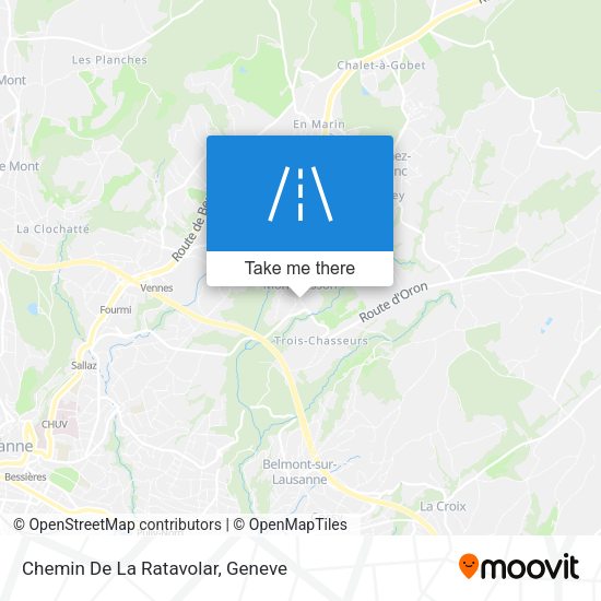 Chemin De La Ratavolar map