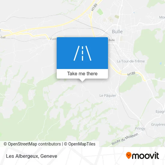 Les Albergeux map