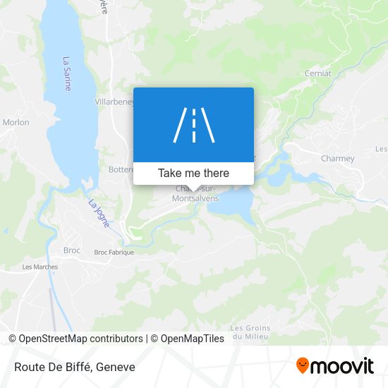 Route De Biffé map