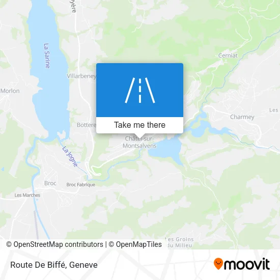 Route De Biffé map