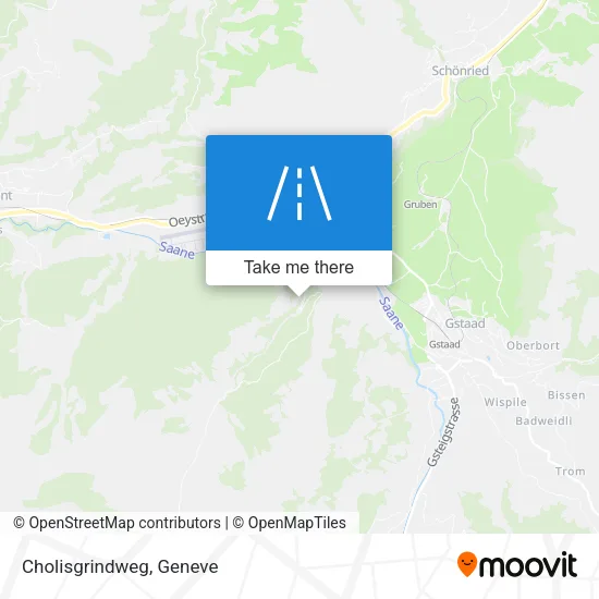 Cholisgrindweg map