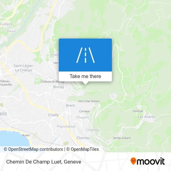 Chemin De Champ Luet map