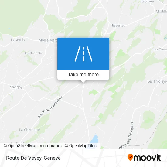Route De Vevey map