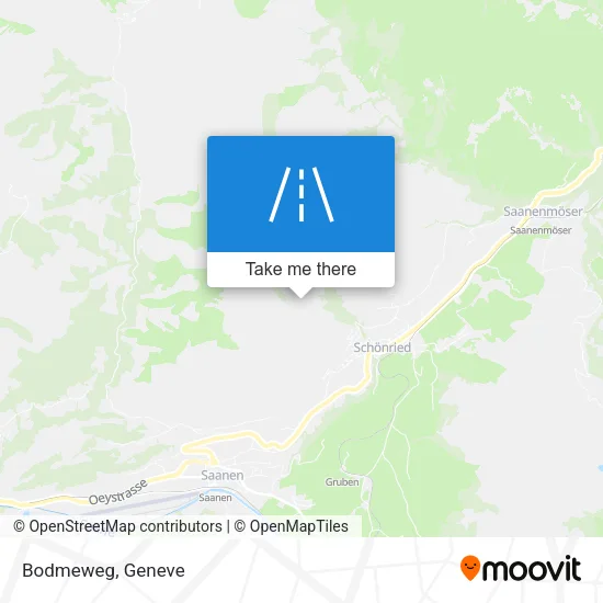 Bodmeweg map