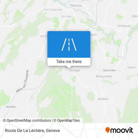 Route De La Léchère map
