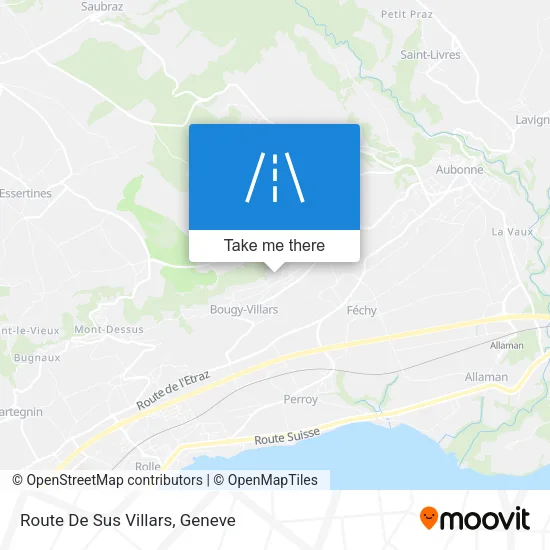 Route De Sus Villars map