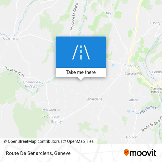 Route De Senarclens map