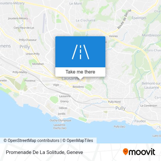 Promenade De La Solitude map