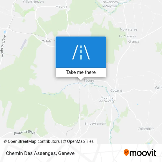 Chemin Des Assenges map