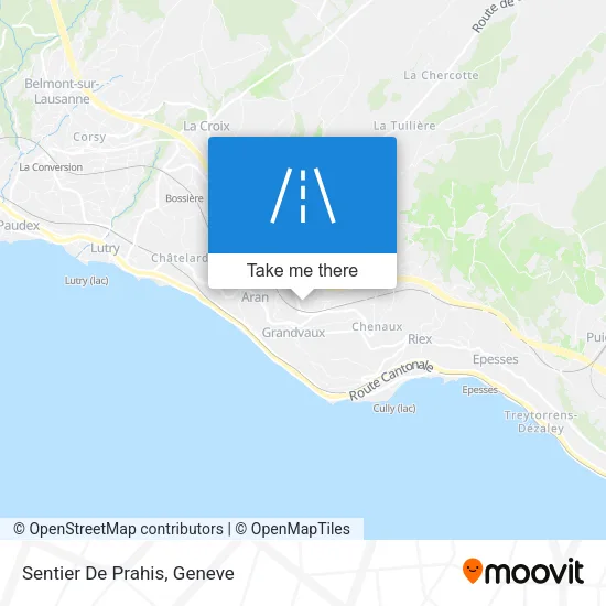 Sentier De Prahis map