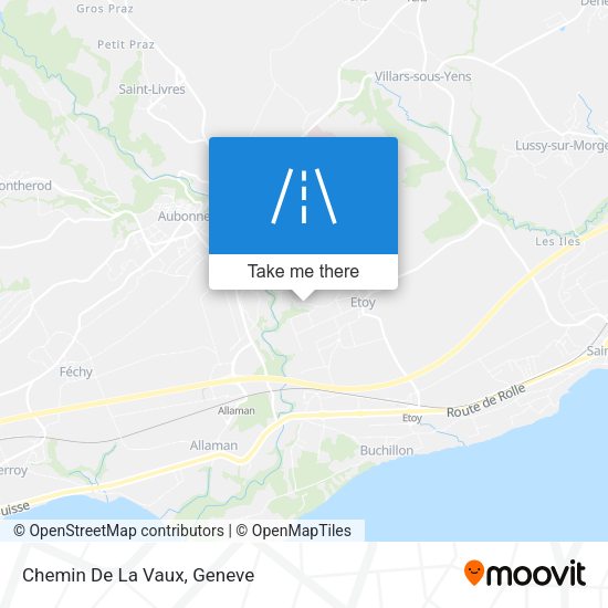 Chemin De La Vaux map