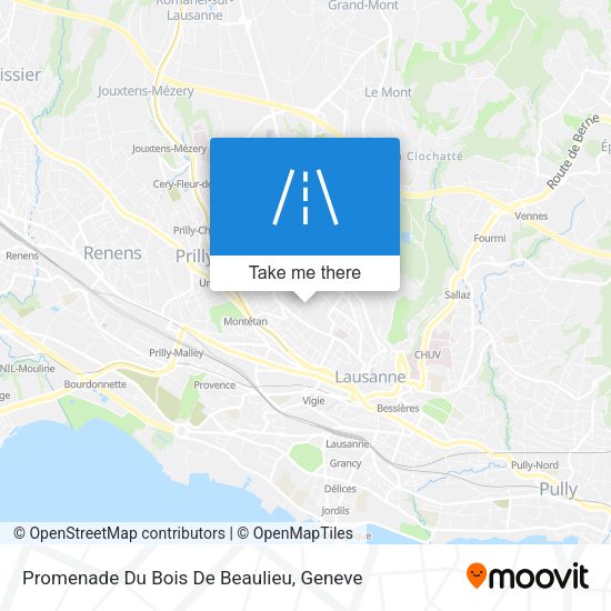 Promenade Du Bois De Beaulieu map