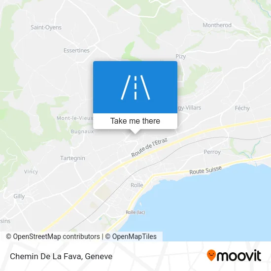 Chemin De La Fava map