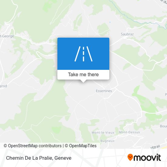 Chemin De La Pralie map