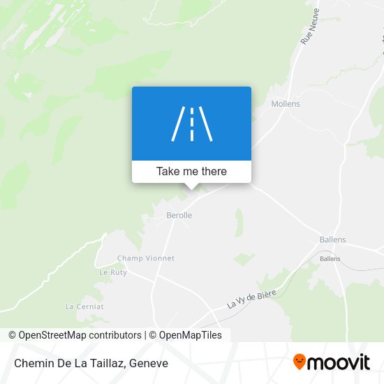 Chemin De La Taillaz map