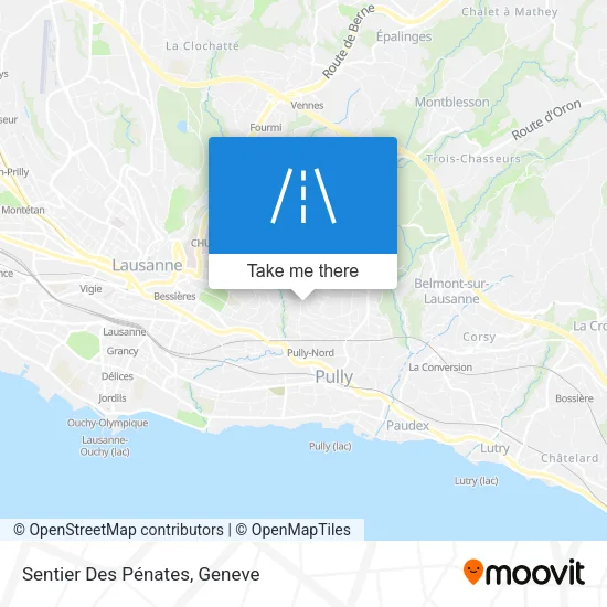 Sentier Des Pénates map