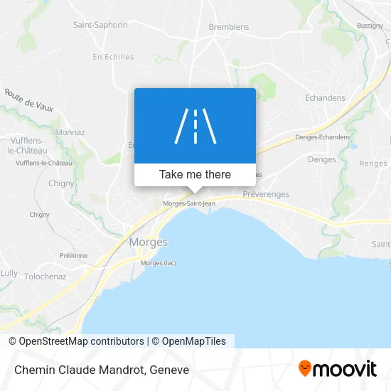 Chemin Claude Mandrot map