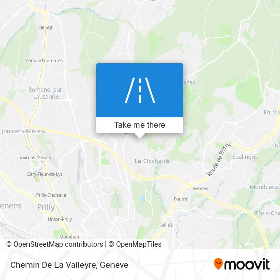 Chemin De La Valleyre map