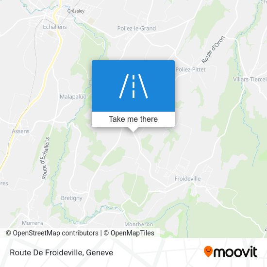 Route De Froideville map