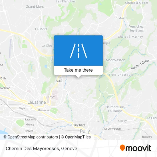 Chemin Des Mayoresses map