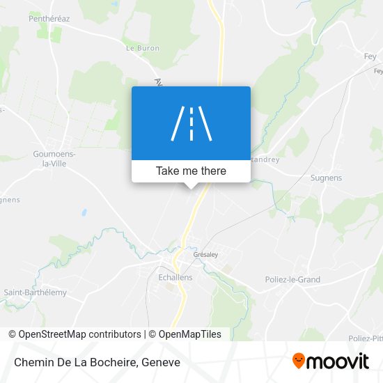 Chemin De La Bocheire map